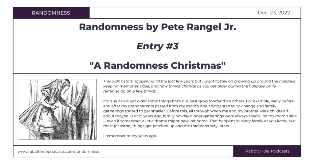 Randomness – Entry&nbsp;#3